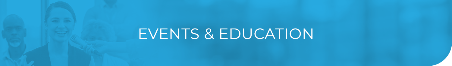 Events & Education Banner